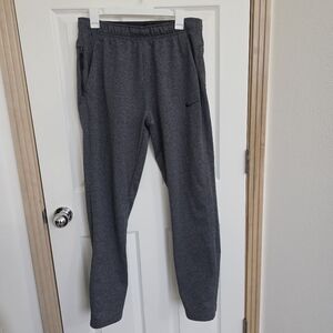 Nike Men's Therma-Fit Grey Sweat Pants Size Medium